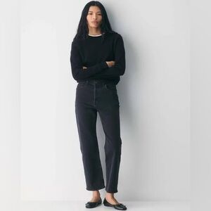 Denim Forum | Women’s Black Straight Leg Jeans